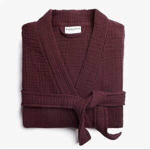 Parachute Burgundy Gauze Bathrobe Size Small